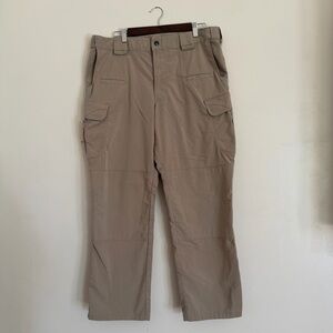 5.11 Tactical Stryke Mens 36x30 Pants Khaki Ripstop Cargo Utility Work Outdoor